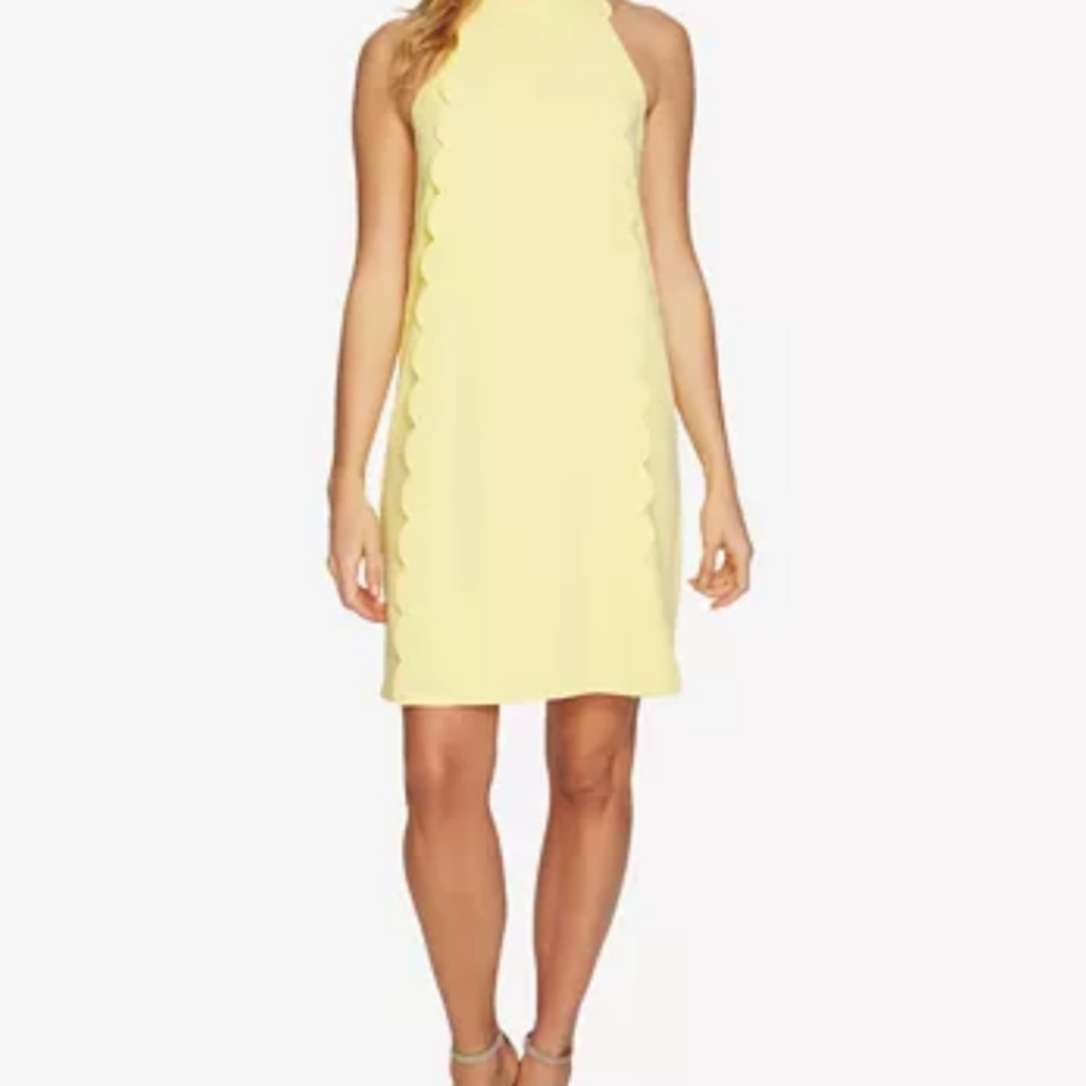 CeCe Sleeveless Scallop Dress